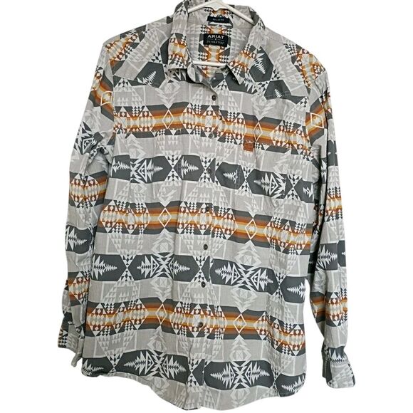 Pendleton x Ariat Billie Jean Button Up Shirt Long Sleeve Large Western Cowgirl - Picture 1 of 2